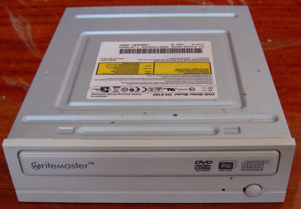 Nagrywarka DVD Writer Model: SH-S182 Interfejs IDE