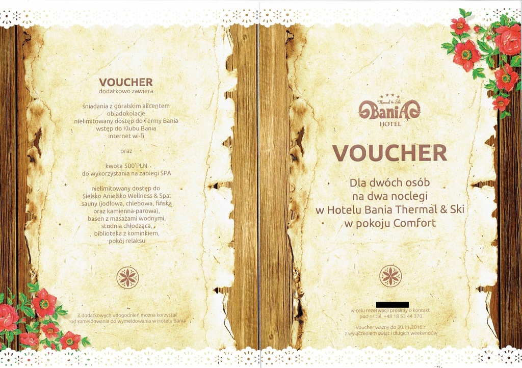 Voucher Hotel Bania Spa Termy Pokój Comfort Tanio