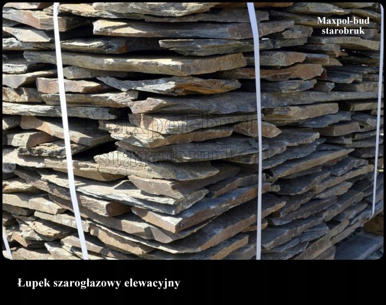 Kamień elewacyjny łupek szarogłazowy twardy Tarnów