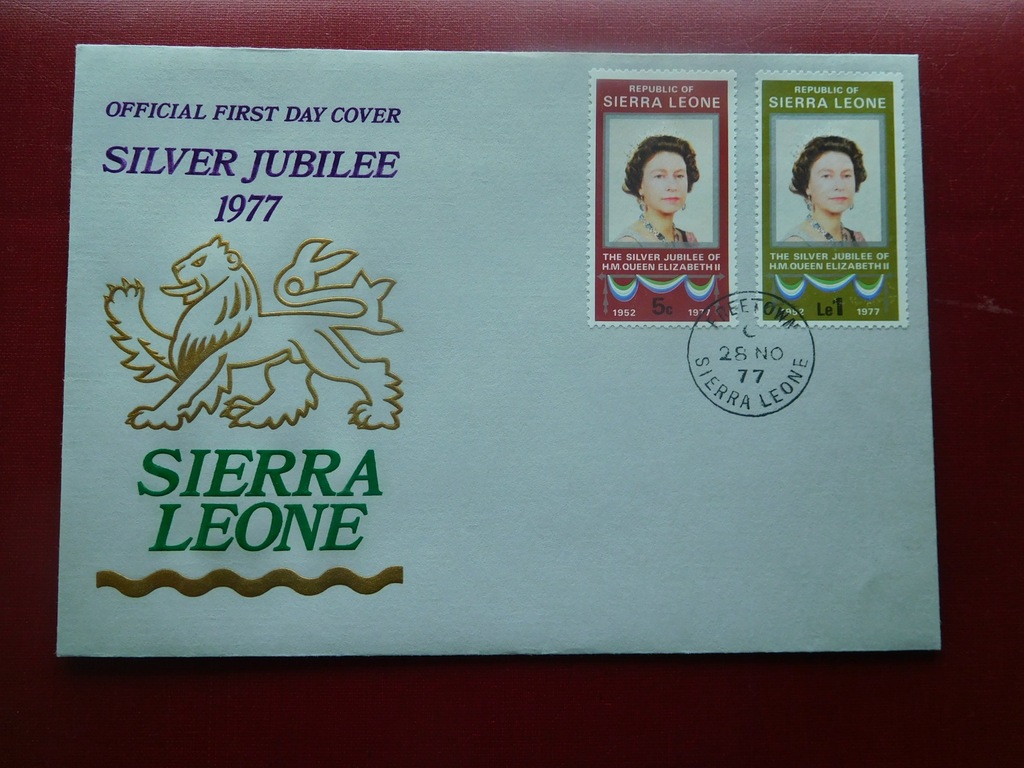 16K) Koperta Sierra Leone królowa Elżbieta II 