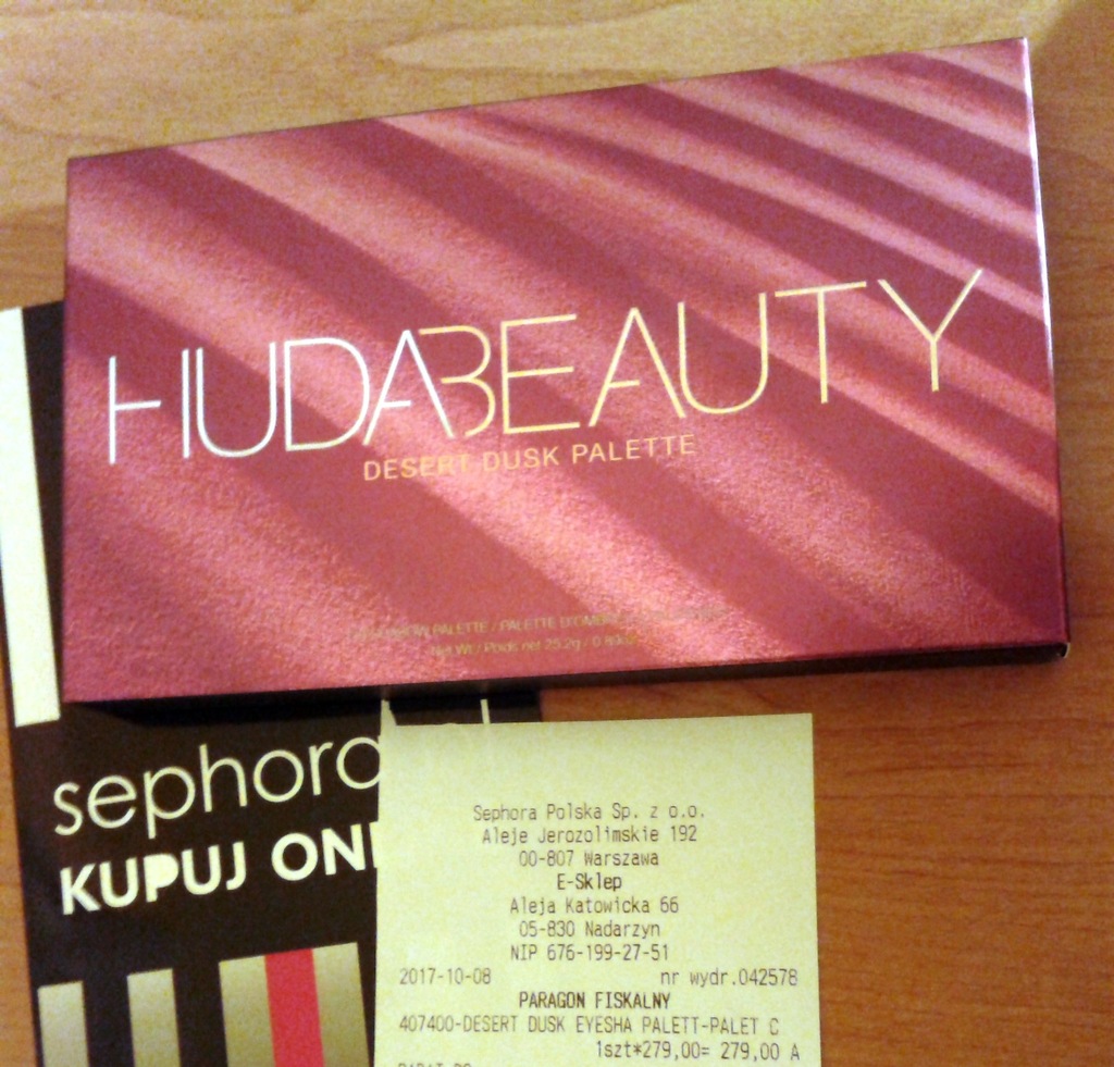 HUDA BEAUTY Desert Dusk PALETA z SEPHORA POLSKA+++