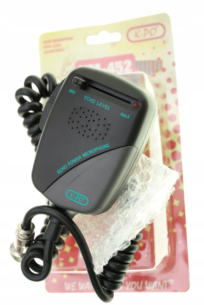 K-PO mikrofon wzmocnienie CB-Radio gruszka 6 pinow