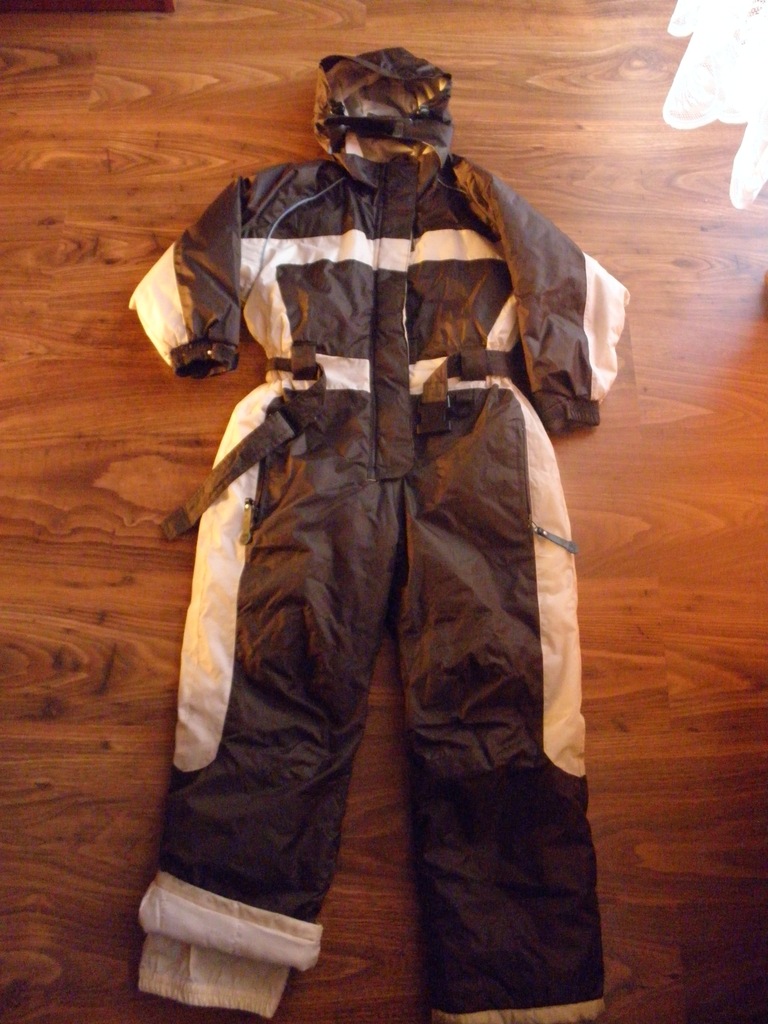 brązowo-beżowy kaptur EVOLUTION MOUNTAIN  r 128