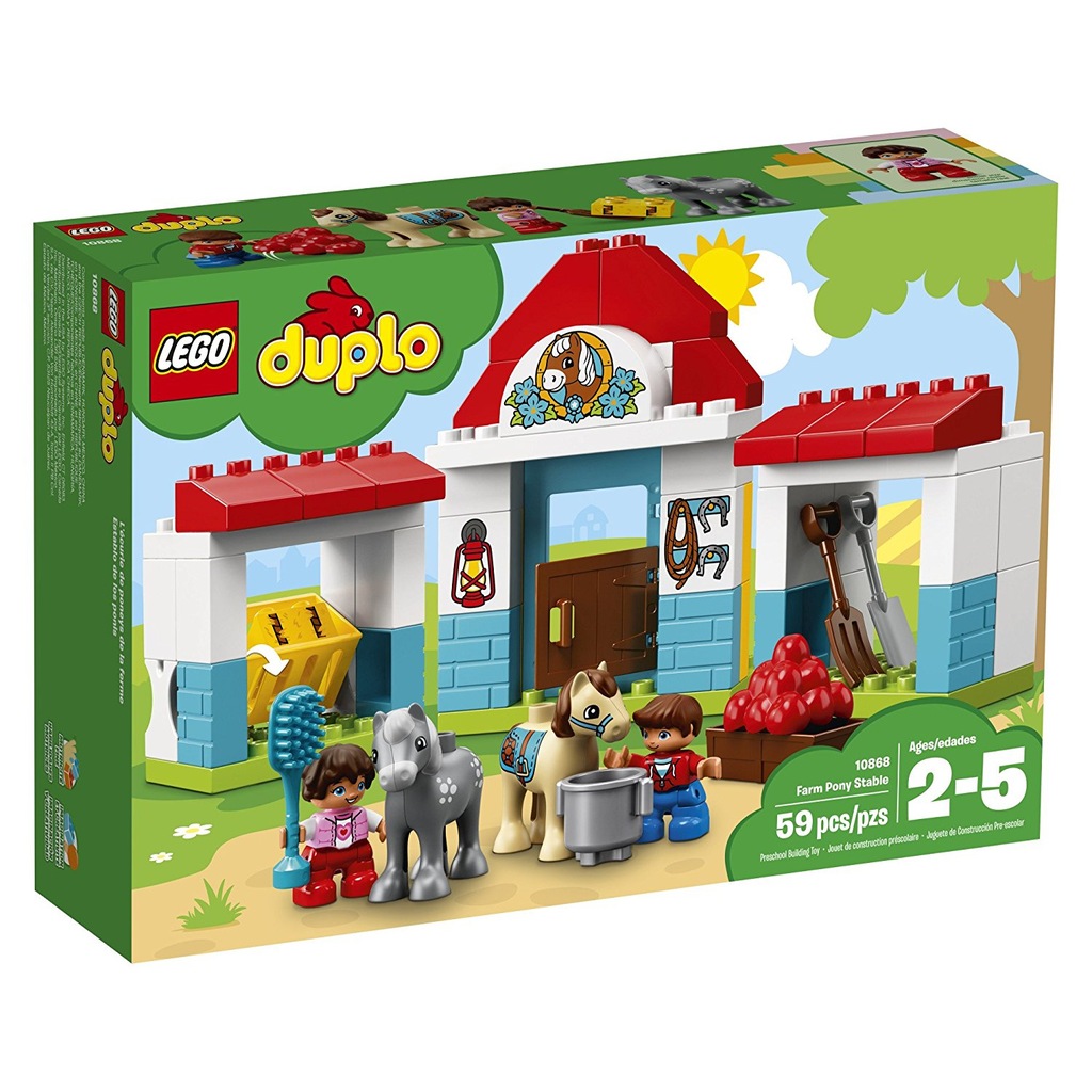 KLOCKI LEGO DUPLO 10868 STAJNIA Z KUCYKAMI