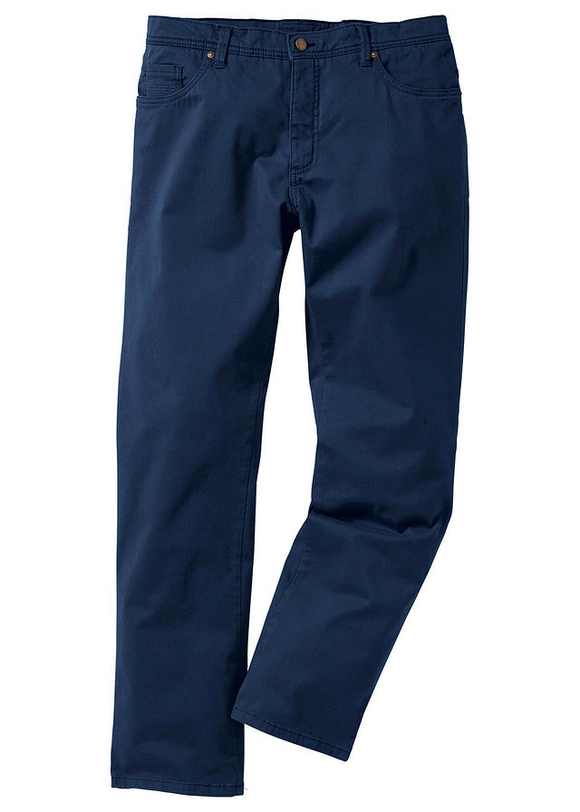 Spodnie ze stretchem Slim fit niebieski 26 947753