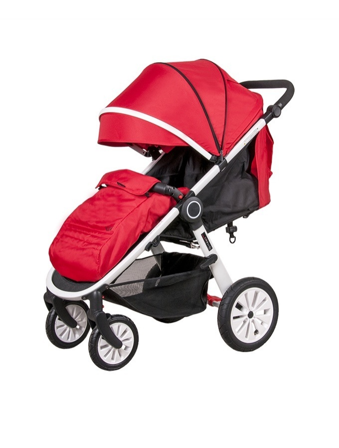COLETTO JOGGY WÓZEK SPACEROWY CZERWONY / WHITE