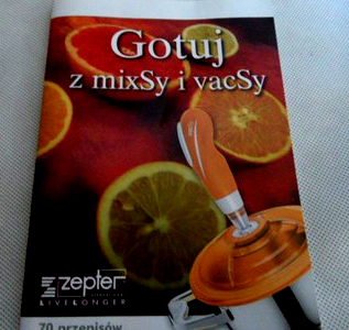 Gotuj z MixSy i VacSy Zepter PRZEPISY NOWA Książka