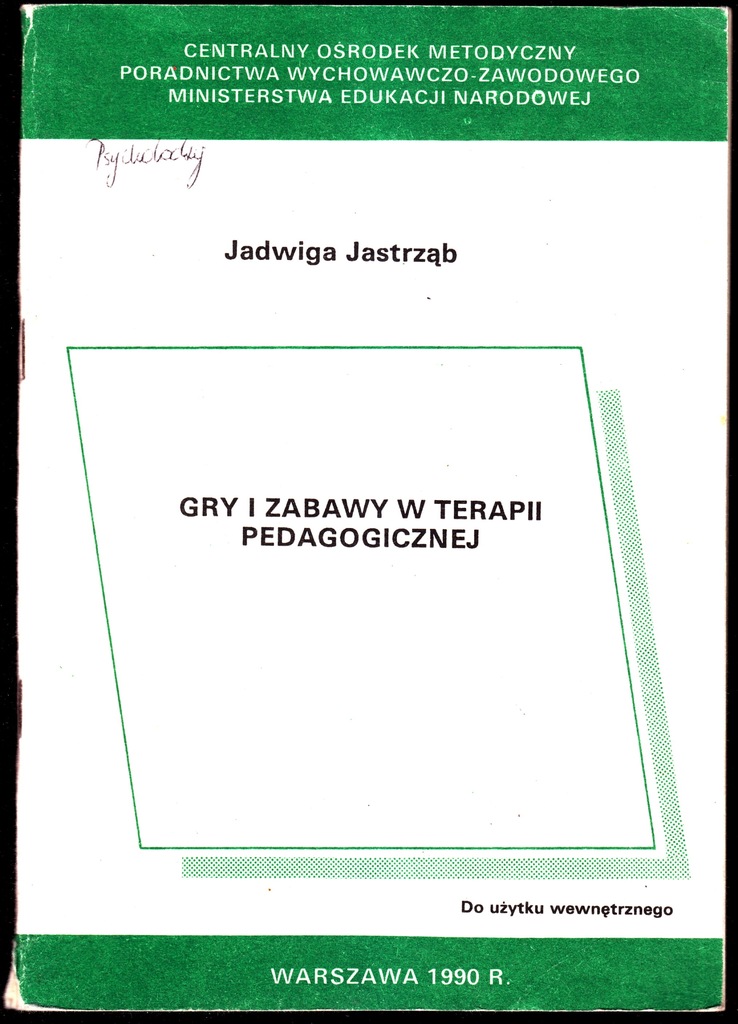 GRY I ZABAWY W TERAPII PEDAGOGICZNEJ JASTRZĄB