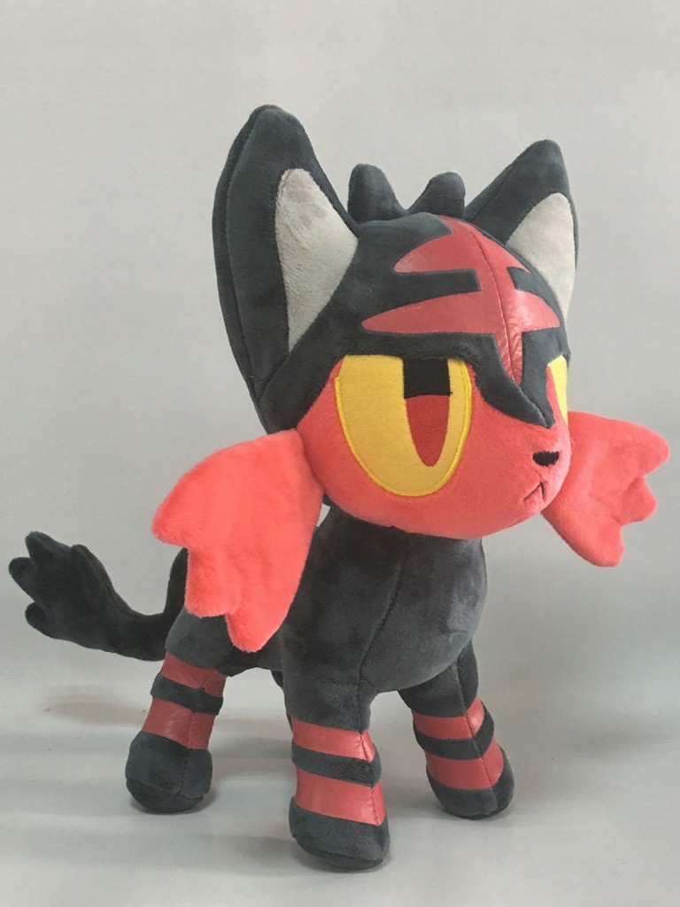 MASKOTKA DUŻA POKEMON LITTEN PLUSZAK 36CM