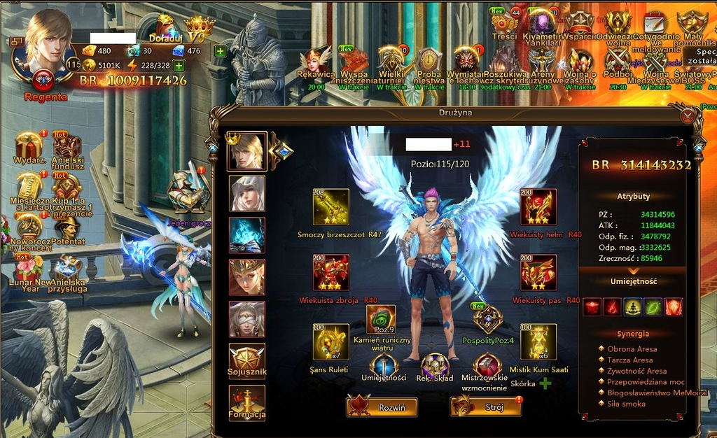 Konto gry League of Angels wartości 3000zł loa lol