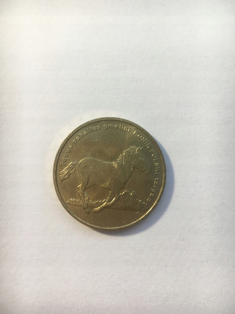 Moneta 2zł Equus caballus gmelini KONIK POLSKI