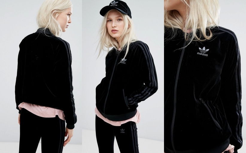 adidas bluza welurowa adidas bluza welurowa