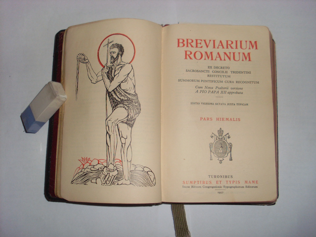 Pars Hiemalis BREVIARIUM ROMANUM brewiarz rzymski