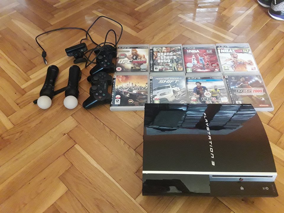 Playstation 3 PS3 Przerobiona 1TB Move gry FIFA 18