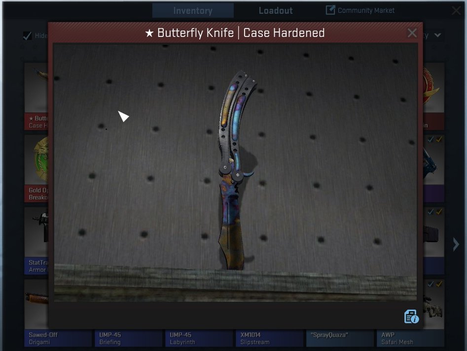 ★ Butterfly Knife | Case Hardened Nóż CS:GO