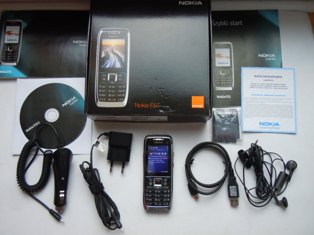 NOKIA E51 ORYGINAŁ Komplet z ORANGE IDEALNY STAN