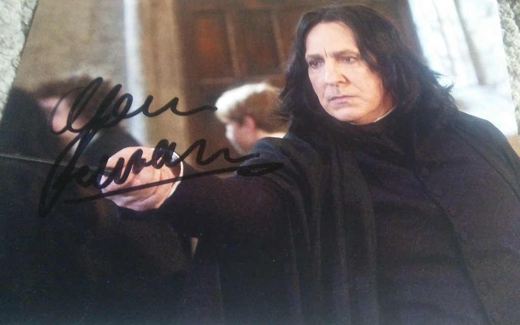 Ś.P.ALAN RICKMAN Harry Potter-zdjęcie z autografem