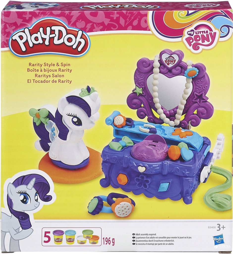 PLAY DOH CIASTOLINA RARITY TOALETKA MY LITTLE PONY