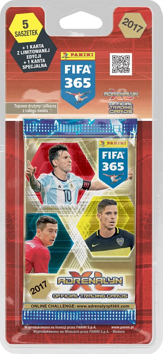 FIFA 365 2017 BLISTER Saszetki KARTY Limited 5 + 1