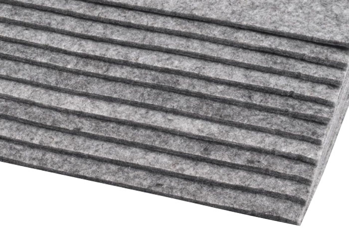 FILC GRUBY 3MM DEKORACYJNY 20x30CM SZARY NAKRA k7t