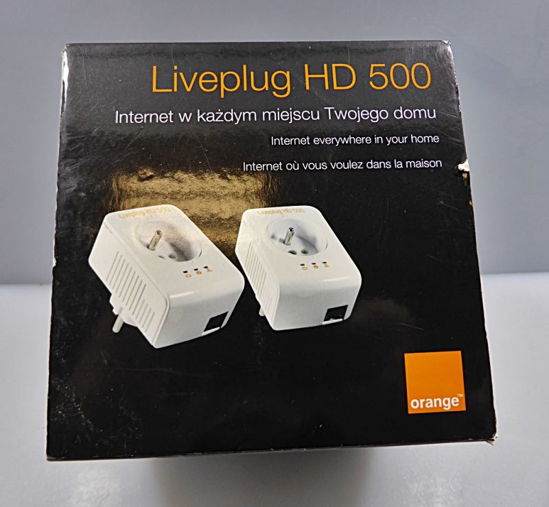 LIVEPLUG HD 500 INTERNET PO GNIAZDKU 230V