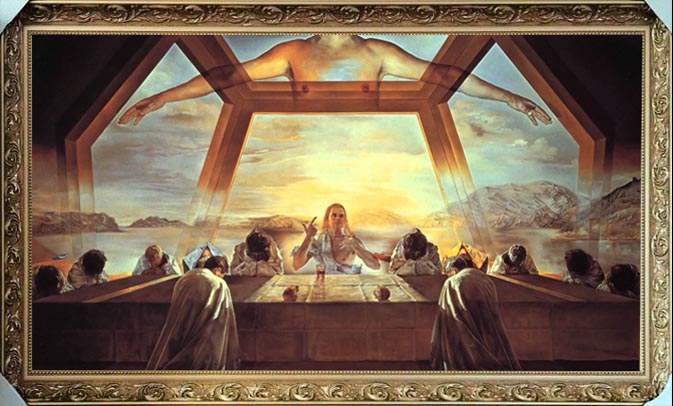 OBRAZ OSTATNIA WIECZERZA SALVADOR DALI 110X70cm