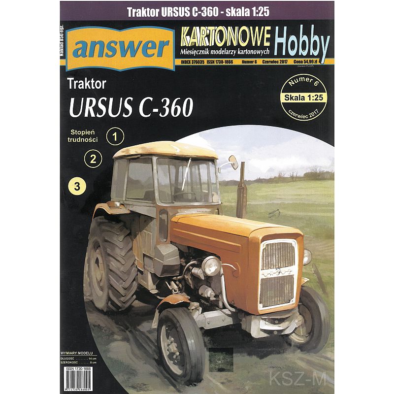 Answer 6/17 - Ciągnik rolniczy URSUS C-360 1:25