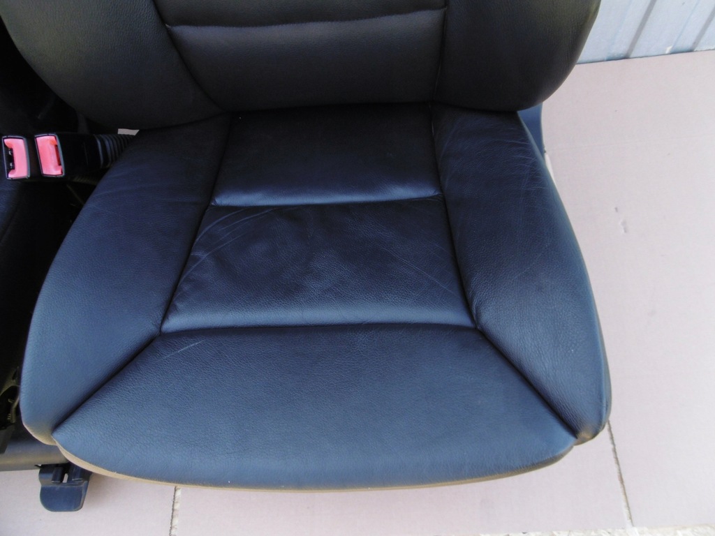 Fotele komfort BMW E60 E61 czarna skóra 7303357635