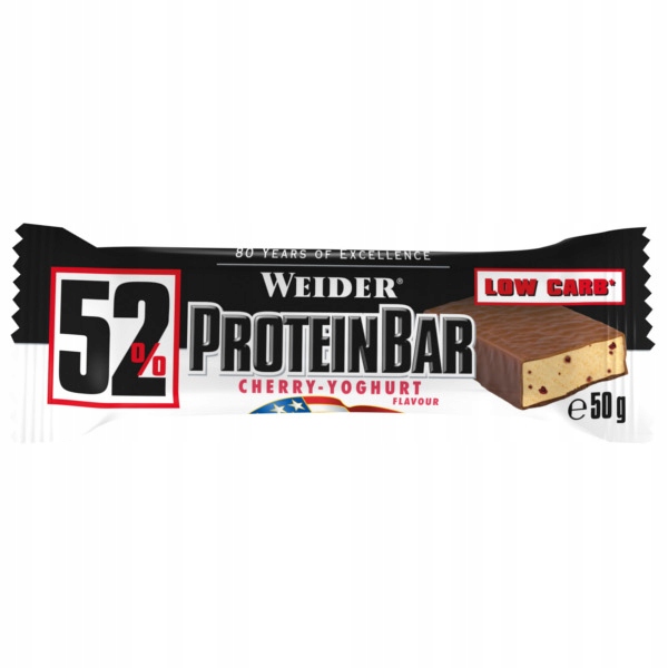 Weider 52% Protein Bar - 50g jogurt wiśnia