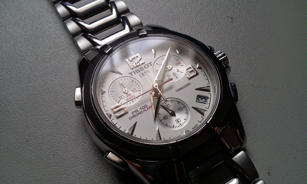 tissot pr100 chrono alarm
