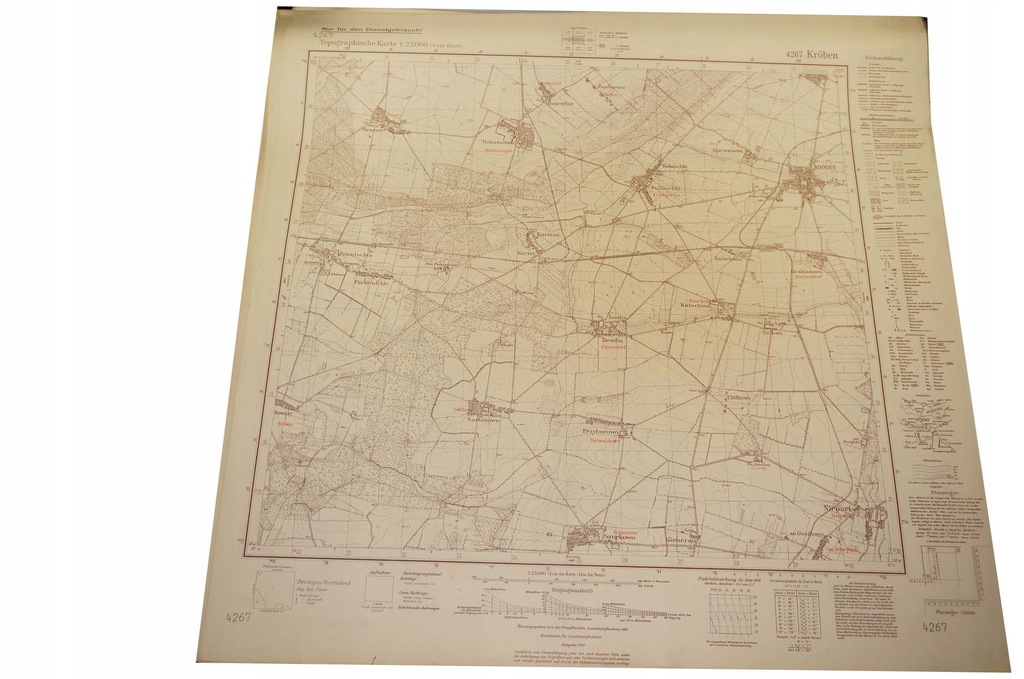 275. Mapa KROBIA 1940r. 1:25.000 Gostyń