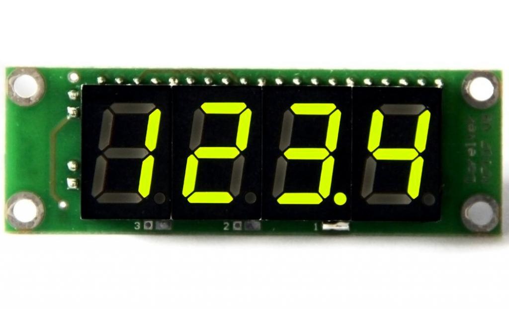 Woltomierz +/- 20V lub 200V ICL7107 zielony