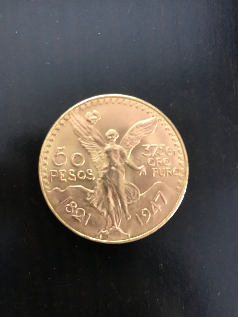 Złota moneta 50 pesos