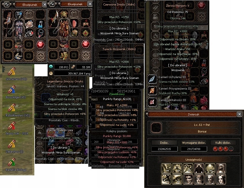 Zerios.pl Woj body 100 IS EXP/SPEC + EQ EXP/PVP