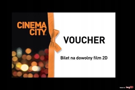 Voucher 2D CINEMA CITY 7dni/tyg cała PL rok ważne