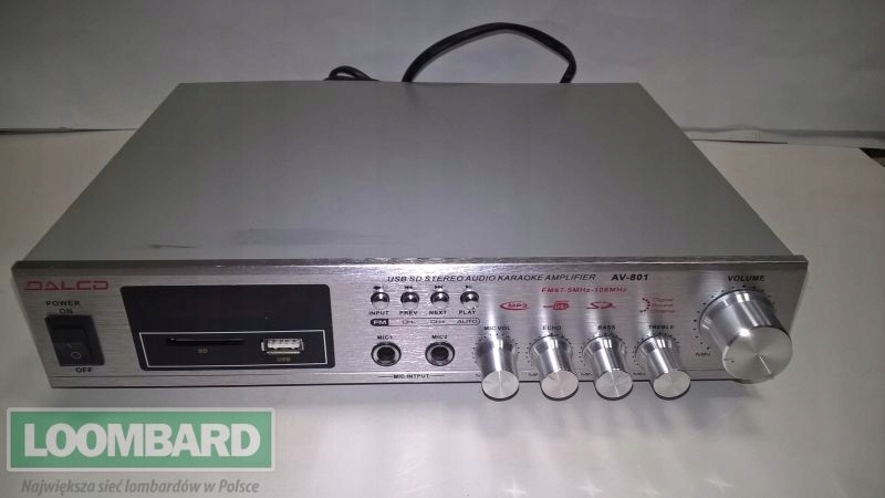 WZMACNIACZ KARAOKE DALCO AV-801
