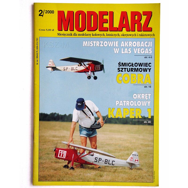 Modelarz 2/2000 - okręt Kaper-1, Cobra, Nurek