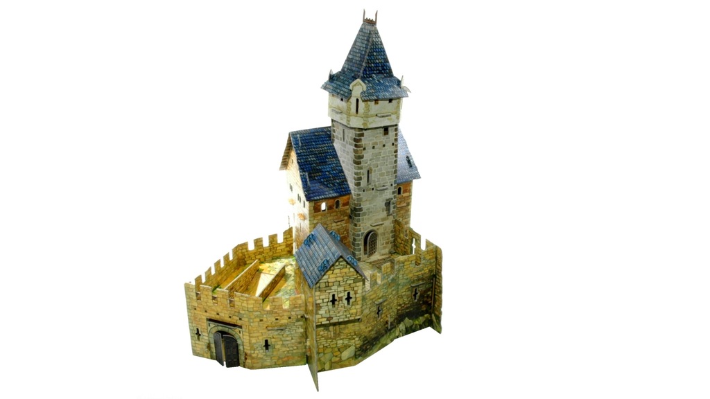 Zamek warowny. Makieta.Puzzle 3D Umbum. Wargaming