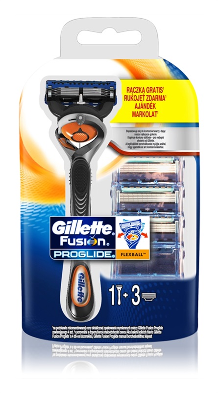 GILLETTE FUSION PROGLIDE FLEXBALL 1+3