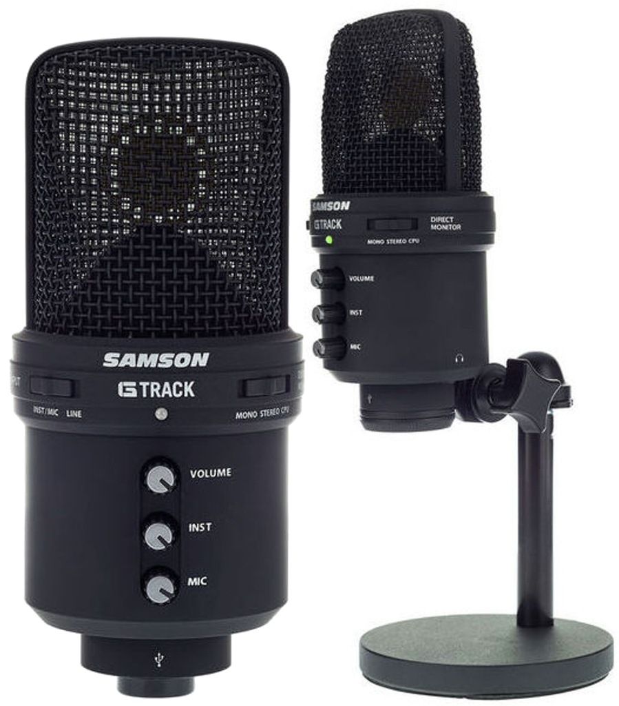 MIKROFON POJEMNOŚCIOWY SAMSON G-TRACK USB CZARNY