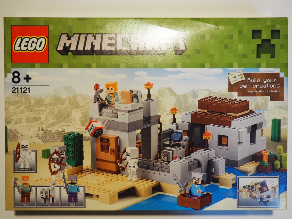 LEGO Minecraft 21121 - Pustynny Posterunek - 7214350563 - oficjalne ...