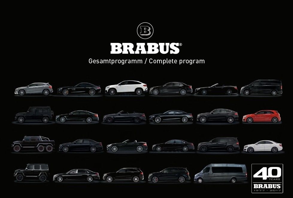 Brabus Modele prospekt mod 2018 Mercedes 60 str.