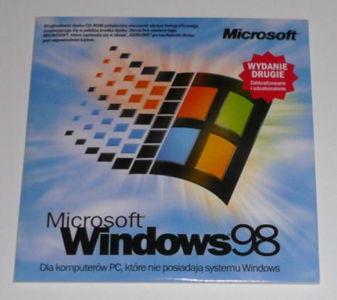 ORYGINALNY Windows 98 Wydanie Drugie BOX POLSKI