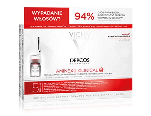 VICHY DERCOS Aminexil Clinical ampułki d/Pań 21szt