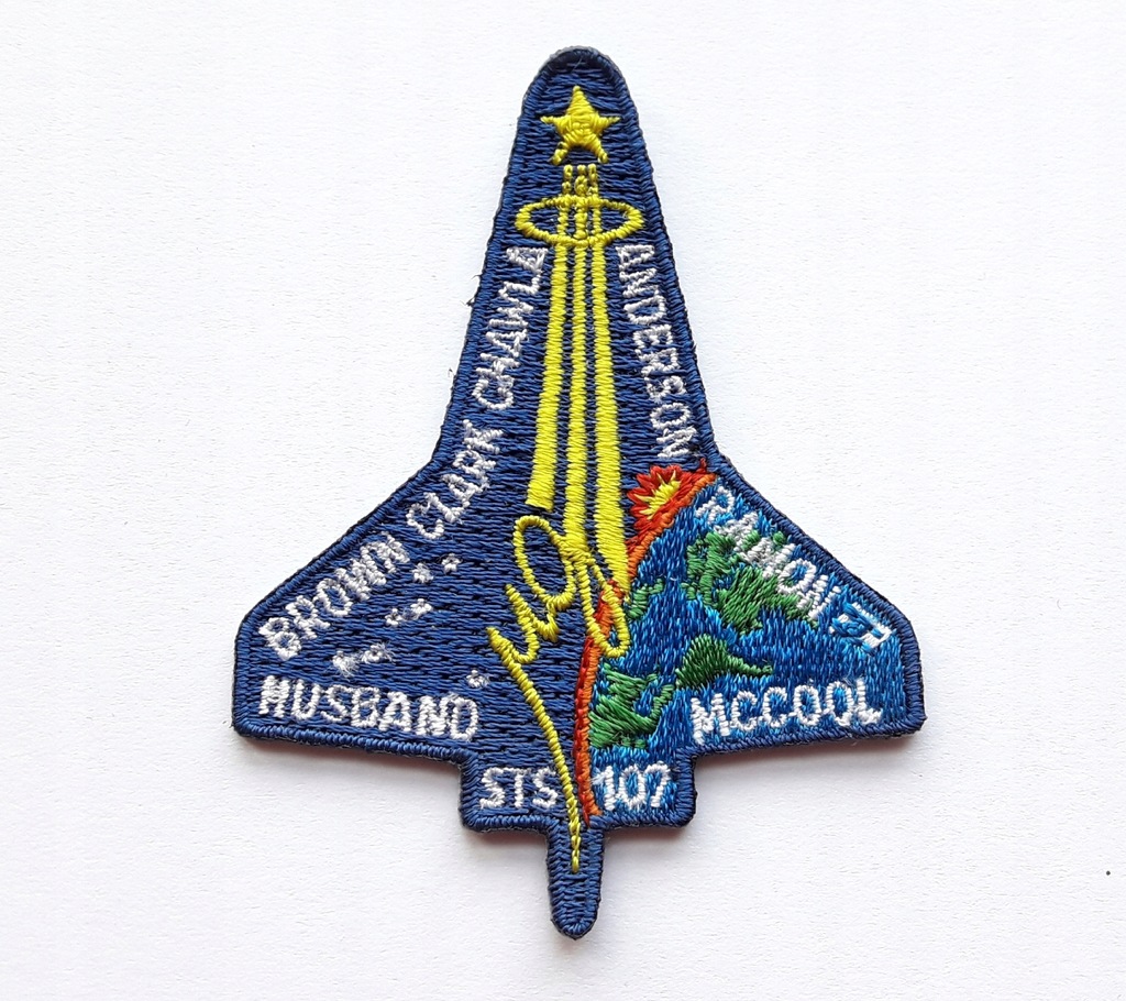 ORYGINALNA NASZYWKA NASA - COLUMBIA - STS-107