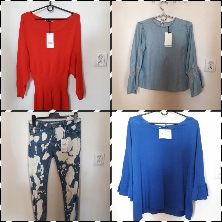 ZARA***paka pakiet odzieży outlet Zara 60szt.
