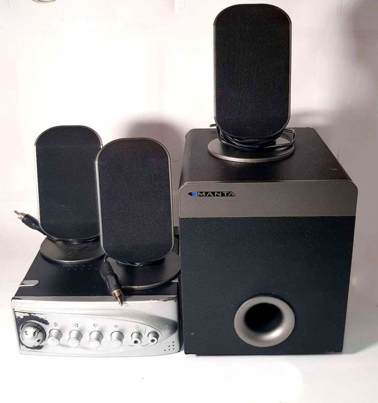 GŁOŚNIKI MANTA MM1560 REKUEL + 3 GŁOŚNIKI + STACJ