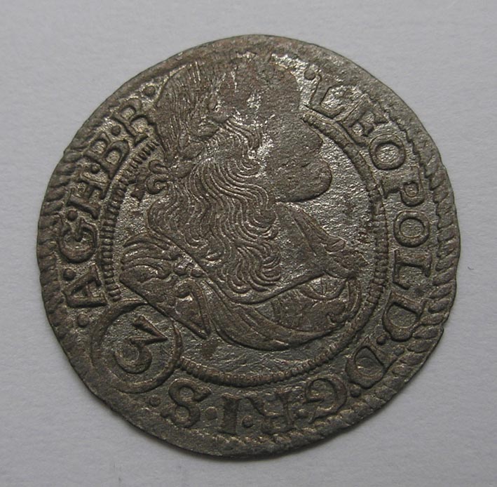 3 Krajcary 1669r. Wrocław - Leopold II Habsburg