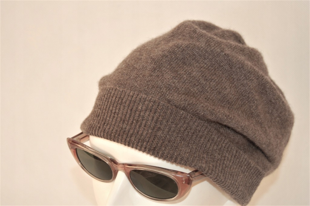 Czapka beanie JUST Cashmere, kaszmir 100%, lux,