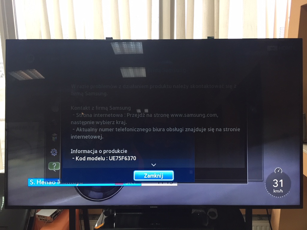 Telewizor UE75F6370 Smart TV,200Hz (z wadą)